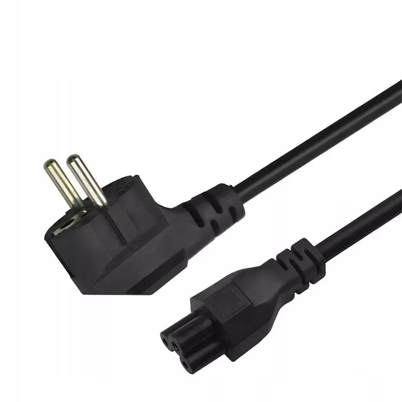 Kabel zasilający Savio Strom IEC 60320 C5 CEE 7/7 3 m czarny złącze C5 wtyczka typu C