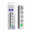 Przedłużacz Qoltec 50288 1,8 m 4 gniazda AC wewnętrzny biały