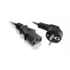 Kabel zasilający SAVIO CL-146 — 3 m, IEC C13 do IEC Typ E, czarny