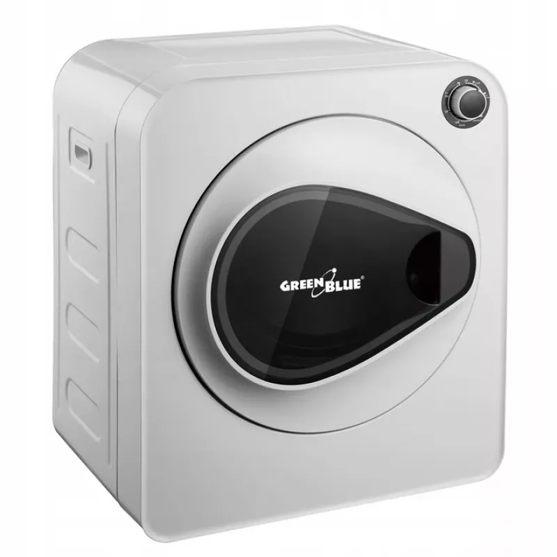 Suszarka bębnowa GreenBlue GB405 — elektryczna 830W, pojemność 3 kg, mini model podróżny