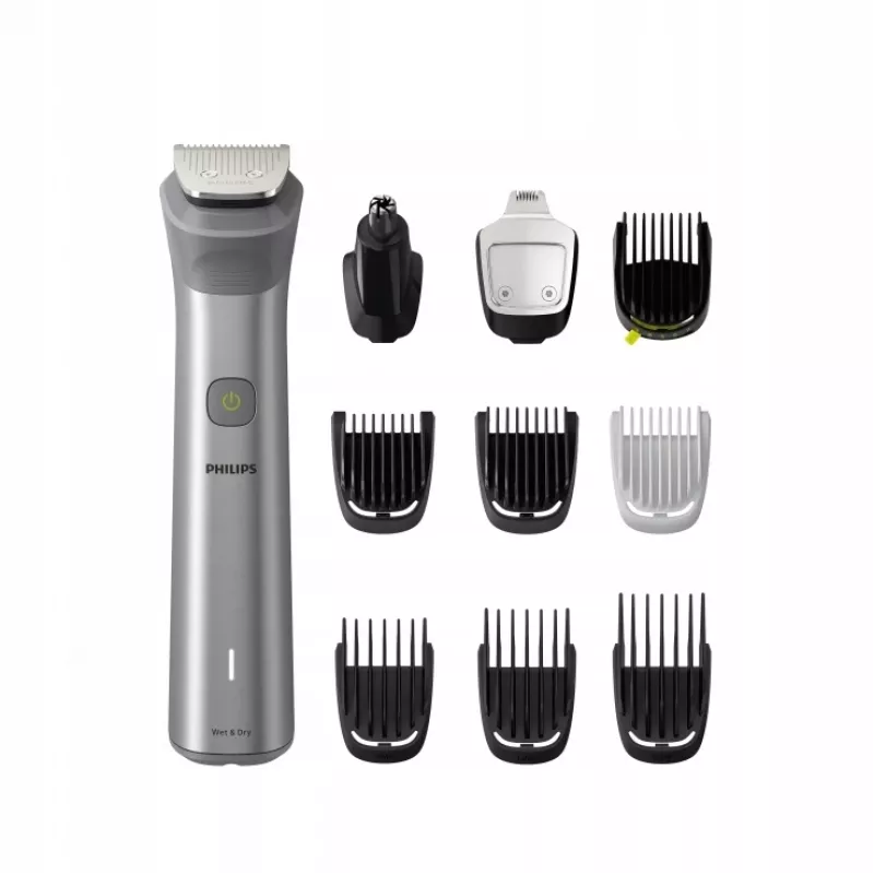 Philips All-in-One Trimmer MG5920/15 Series 5000, Stainless steel, 0.5 mm, 1.6 cm, 1 mm, Beard, Ear, Nose, bateria