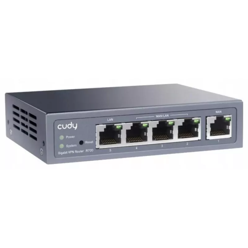 Router przewodowy Cudy Gigabit Multi-WAN VPN, Fast Ethernet, Gigabit Ethernet, szary