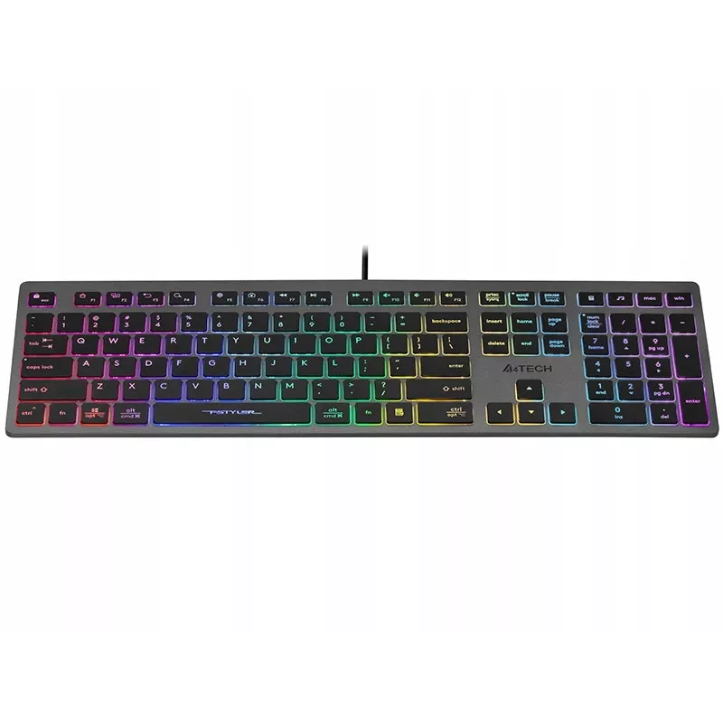Klawiatura przewodowa A4Tech FSTYLER FX60H z neonowym podświetleniem