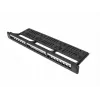 Patch panel 1U LANBERG PPKS-1124-B, 24 porty, 1U, ABS, czarny, 482.6×44.5×154 mm
