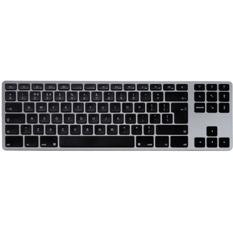 Klawiatura mechaniczna Matias FK408BTB-UK Tenkeyless Bluetooth Aluminiowa Space Gray