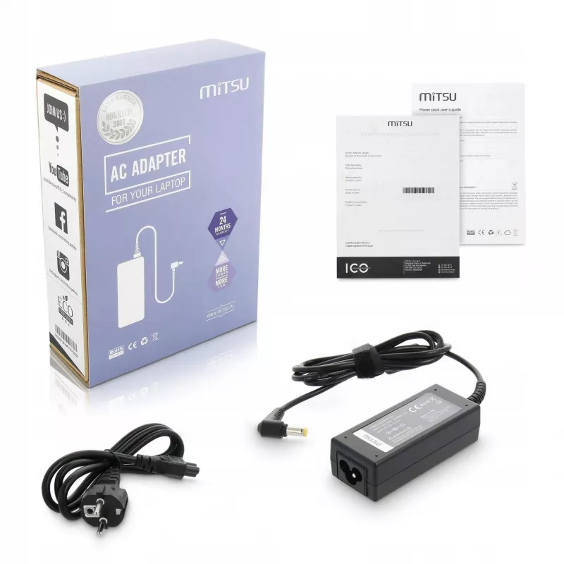 Zasilacz 19V 4,74A (5,5x2,5) - ASUS, Toshiba, MSI, Packard Bell itp.