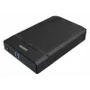 Obudowa HDD/SSD Unitek Y-3035 — 2.5/3.5 cala SATA, USB 3.2 Gen 1 (USB Type-B), 6 Gbit/s, czarna, zasilacz sieciowy