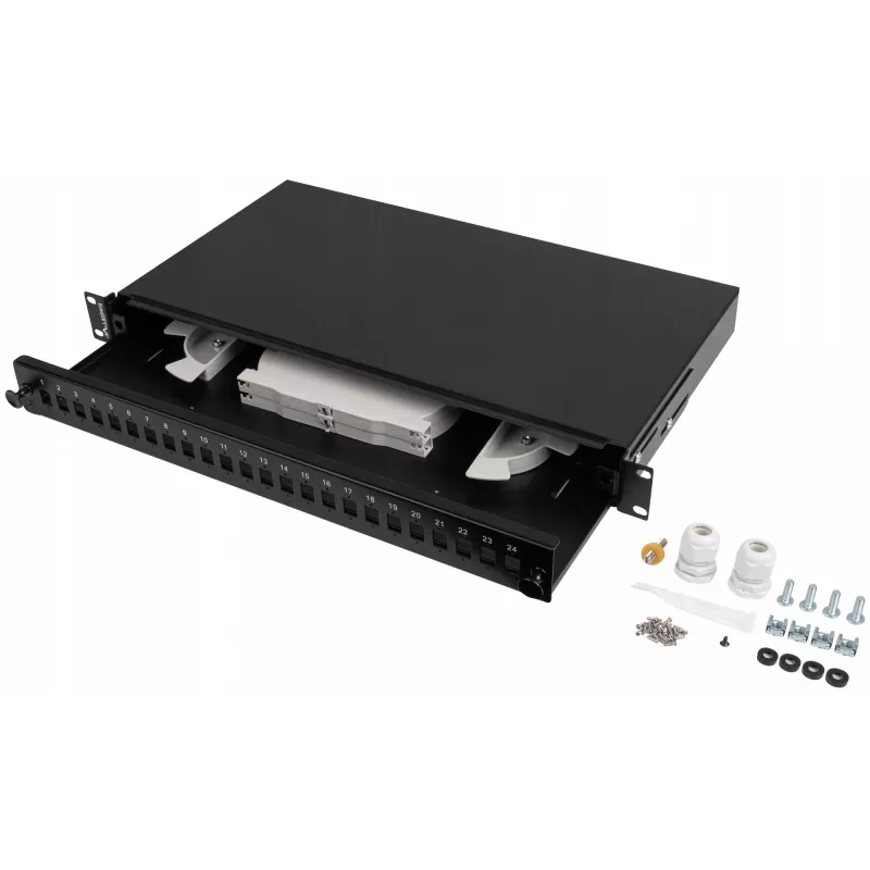 Przełącznica światłowodowa Rack 1U 24x SC/LC 19 inch
