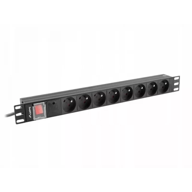 Jednostka dystrybucji zasilania Lanberg PDU-08E-0200-BK