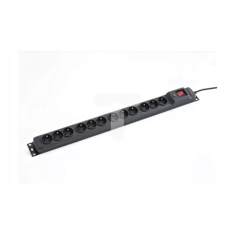 Armac Multi M12 | Listwa zasilająca | ochronnik przeciwprzepięciowy, 12 gniazd, kabel 5 m, czarna