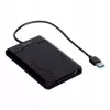 Obudowa HDD/SSD Unitek Y-3036, 2,5 cala SATA III, USB 3.2 Gen 1 (5 Gbit/s), UASP, zintegrowany kabel USB-A, czarna
