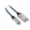Kabel Lightning Tracer TRAKBK46269 1m Czarny Niebieski Srebrny