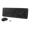 Bezprzewodowy zestaw klawiatura i mysz ESPERANZA Akron TK109 2.4 GHz, odbiornik USB, czarny