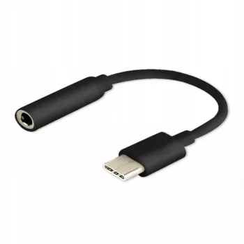 Adapter kablowy SAVIO AK-35/B USB Type‑C (3.1) męski na 3,5 mm żeński, czarny