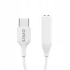 Adapter audio USB Type 3.1 C (M) – Jack 3,5mm (F) Biały SAVIO AK-52