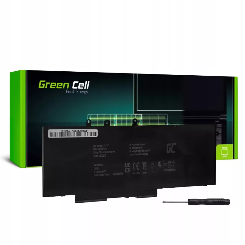 Bateria do laptopa Green Cell GC-DE128V2 7,6 V 6000 mAh do Dell