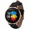 Smartwatch skórzany Garett Verona Gold-Czarny