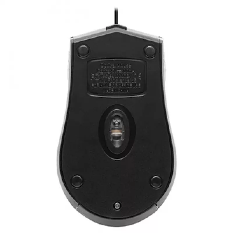 Optyczna mysz symetryczna DEFENDER HIT MB-530 — 1000 DPI, USB Type-A, czarna, przewód 1,5 m
