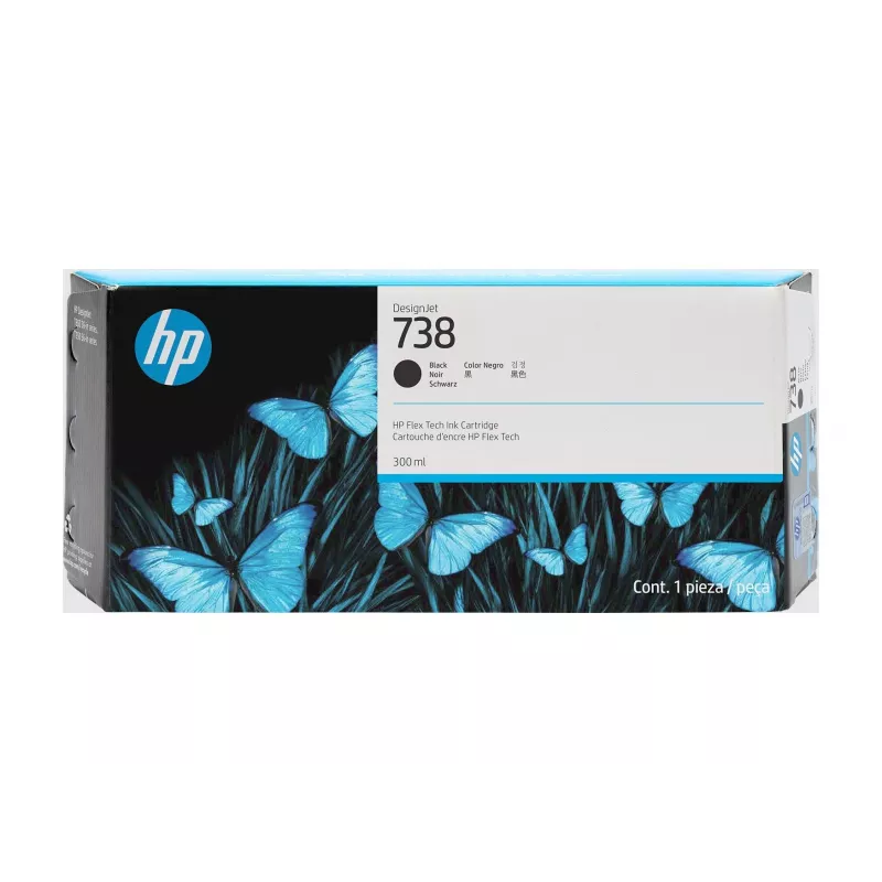 HP 738 300-ml Czarny DesignJet wkład atramentowy