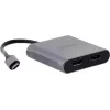 UNITEK ADAPTER USB-C, 2x HDMI, 4K@60HZ, MST, V1404B (V1404B)