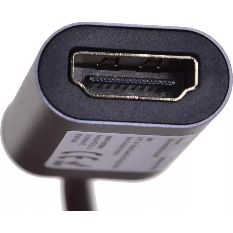 UNITEK V1420A Przejściówka wideo 0,15 m USB Type-C HDMI Szary