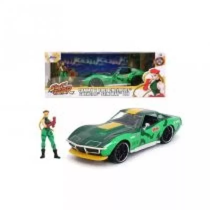 Samochód Jada Toys Street Fighter 1969 Chevrolet 1:24 Metalowy Zielony