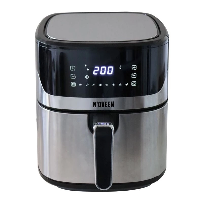 Frytkownica gorącym powietrzem NOVEEN AF550 — pojemność 6,5 l, 1600 W, do 200°C, 8 programów