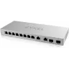 Przełącznik sieciowy Zyxel XGS1210-12-ZZ0102F zarządzany Gigabit Ethernet (10/100/1000) Szary