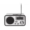 Przenośne radio ELTRA Kormoran analogowe FM LW LCD czarno-srebrne