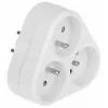 Adapter wtyczki zasilania Typ E FR na Typ F Biały Maclean MCE214