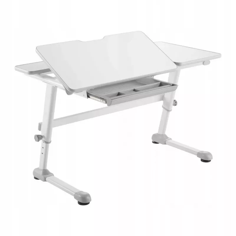 Ergo Office Children's Ergonomic Height Adjustable Desk, szary, max 100kg, ER-417 2cz