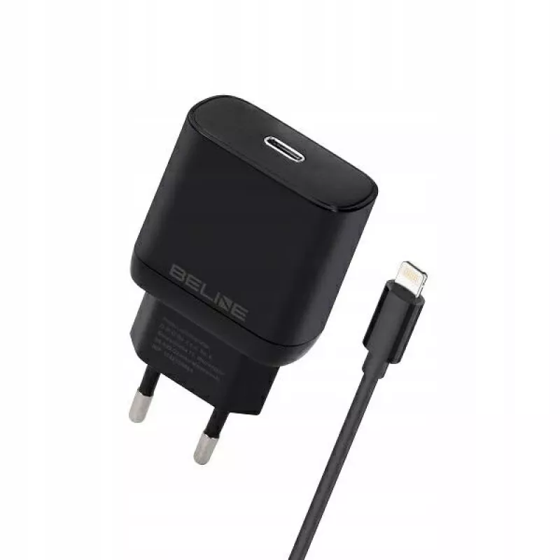 Ładowarka 30W USB-C do Lightning Beline Beli02174 z czarnym kablem