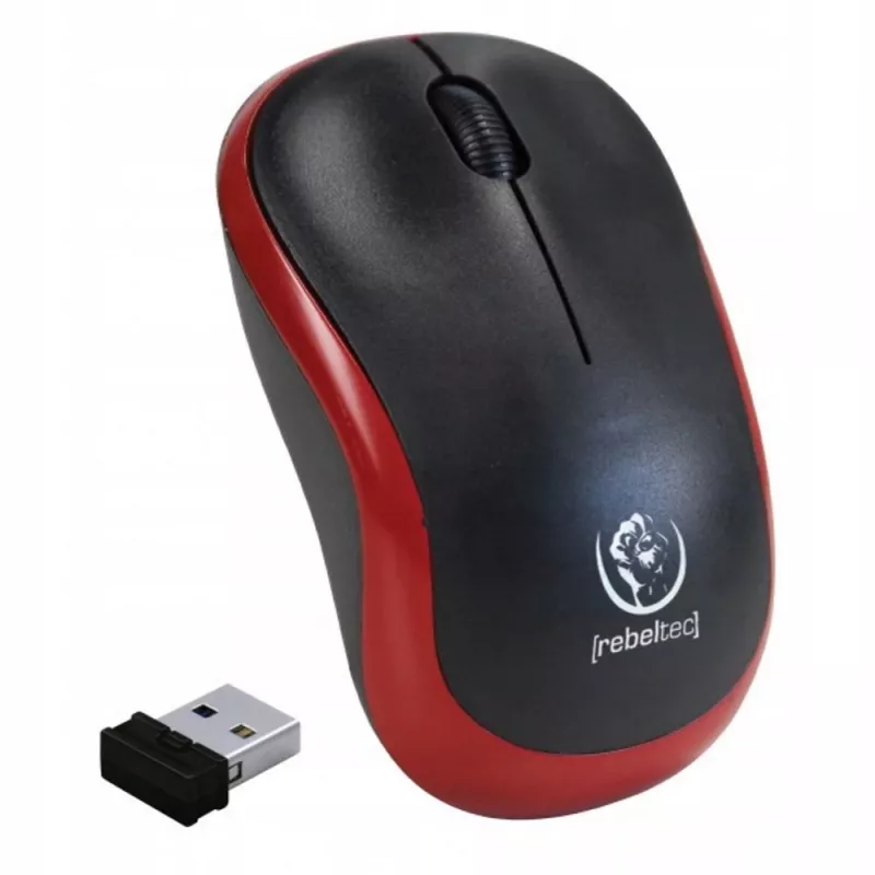 Bezprzewodowa mysz optyczna Rebeltec METEOR czerwona RBLMYS00049 USB