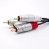 Kabel audio Qoltec 52337 2 m 2 x RCA Czarny