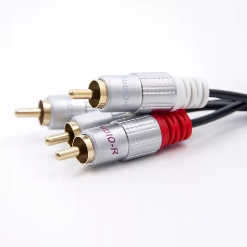 Kabel audio Qoltec 52337 2 m 2 x RCA Czarny