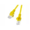 Kabel sieciowy LANBERG RJ-45 Cat5e PCU5-20CC-0025-Y, 0,25 m, żółty, U/UTP, CCA, 26 AWG