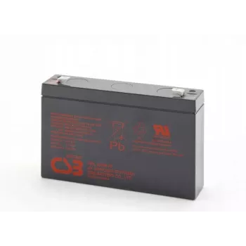Akumulator ołowiowo-kwasowy do ładowania csb HRL634WF2 6V 9Ah do zastosowań awaryjnych i UPS