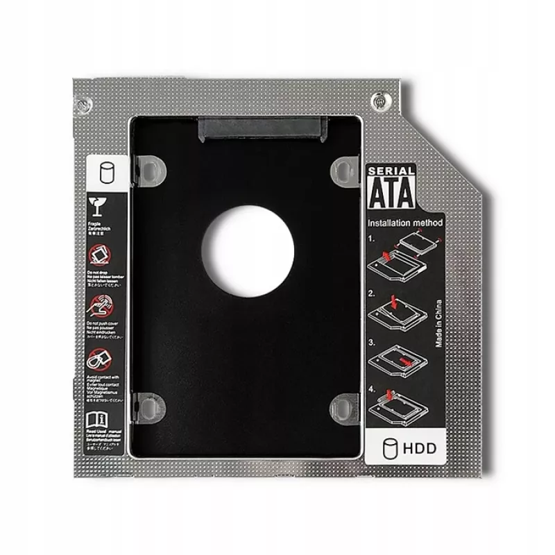 Kieszeń na drugi dysk do laptopa 2,5 cala HDD 12,7 mm