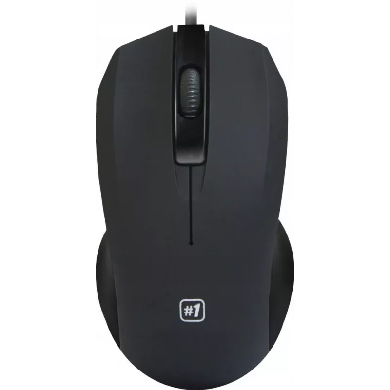 Przewodowa mysz optyczna DEFENDER MM-310 USB Type-A, 1000 DPI, symetryczna, 2 przyciski, czarna, kabel 1,35 m