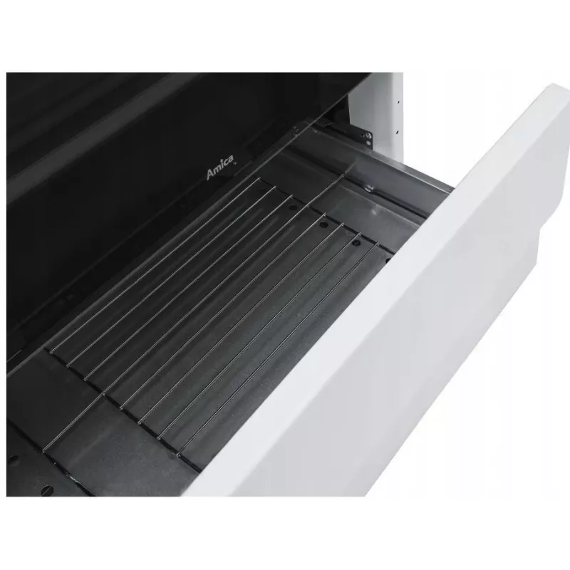 Kuchenka wolnostojąca Amica SHM51071W Elektryczna Gazowa Biała 4 Strefy Gazowe 63L