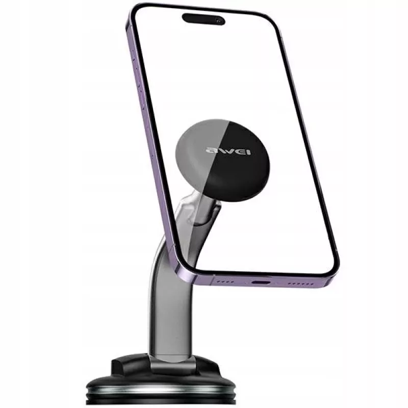 Magnetyczny uchwyt na telefon Awei X45 do montażu na szybie i desce rozdzielczej, kompatybilny ze smartfonami