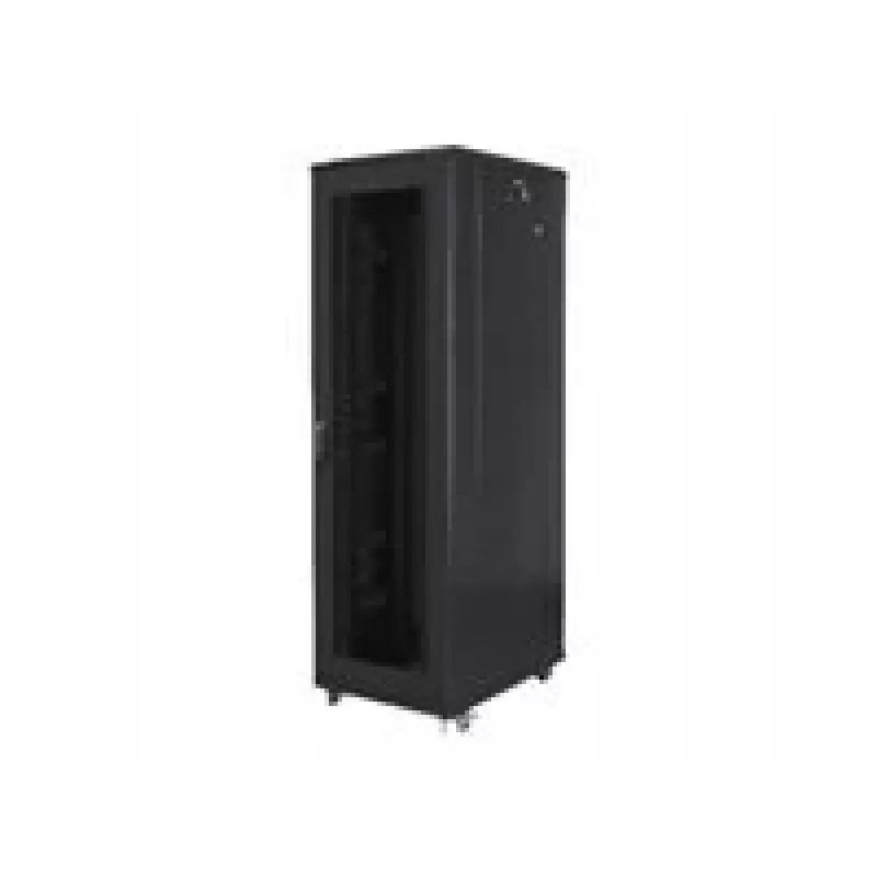 Szafa rack 19 cali LANBERG FF01-8842-23B 42U z przednimi drzwiami mesh, czarna