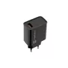 NATEC AC szybkie ładowanie przewodowa ładowarka wewnętrzna Ribera — 18W (5–15V, do 3A), 1× USB-A, czarna
