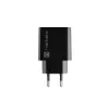 NATEC AC szybkie ładowanie przewodowa ładowarka wewnętrzna Ribera — 18W (5–15V, do 3A), 1× USB-A, czarna