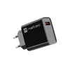 NATEC AC szybkie ładowanie przewodowa ładowarka wewnętrzna Ribera — 18W (5–15V, do 3A), 1× USB-A, czarna