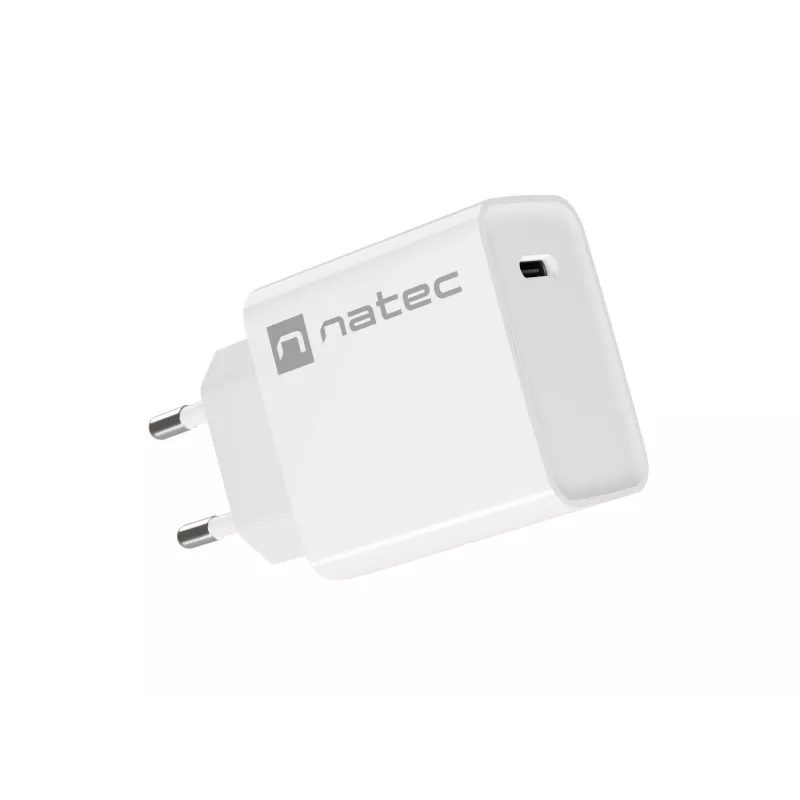 Wewnętrzna szybka ładowarka USB-C NATEC RIBERA 12V 20W Quick Charge 3.0 biała