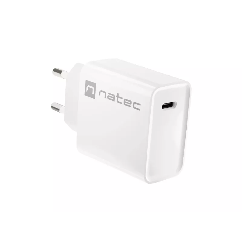 Wewnętrzna szybka ładowarka USB-C NATEC RIBERA 12V 20W Quick Charge 3.0 biała