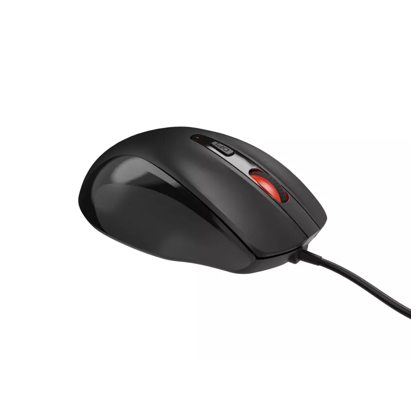 Przewodowa mysz optyczna NATEC NMY-2047 USB Type-A, 4000 DPI, 6 przycisków, praworęczna, podświetlenie