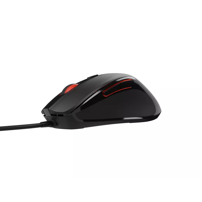 Przewodowa mysz optyczna NATEC NMY-2047 USB Type-A, 4000 DPI, 6 przycisków, praworęczna, podświetlenie
