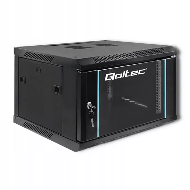 Szafa rack 19-calowa QOLTEC 54465 konstrukcja stalowa 12U